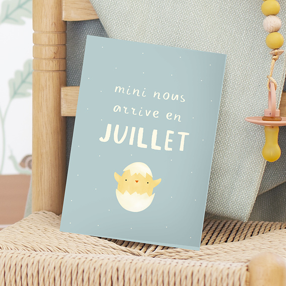 Carte Annonce Grossesse Poussin