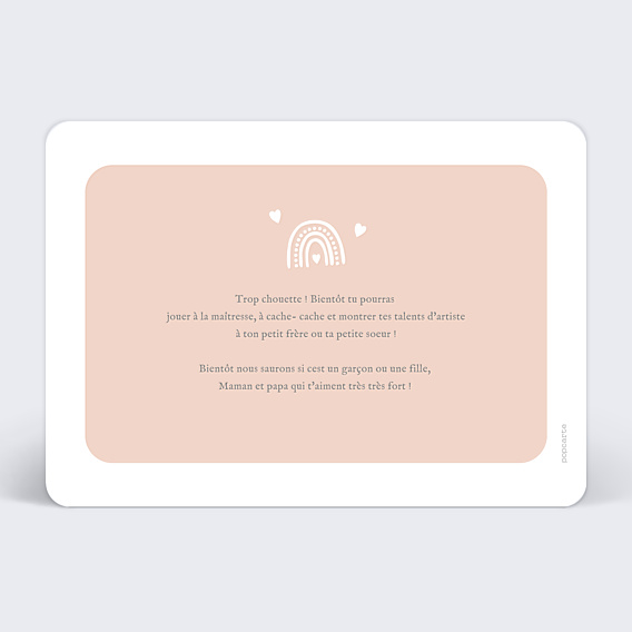 Carte Annonce Grossesse Annonce à Relier Grande-Sœur