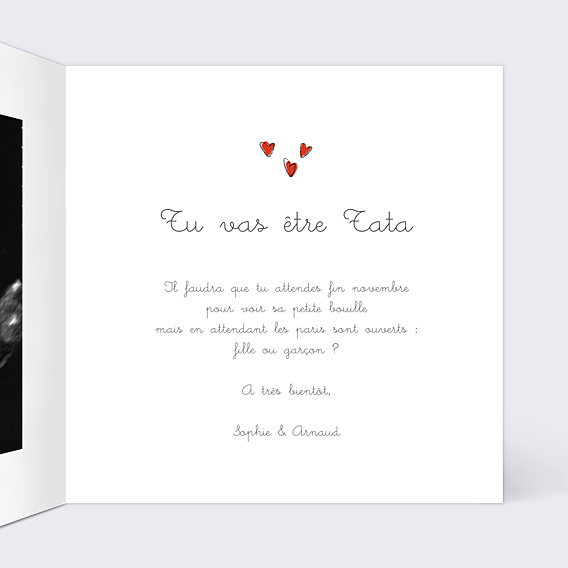 Carte Annonce Grossesse Bottes de Pluie