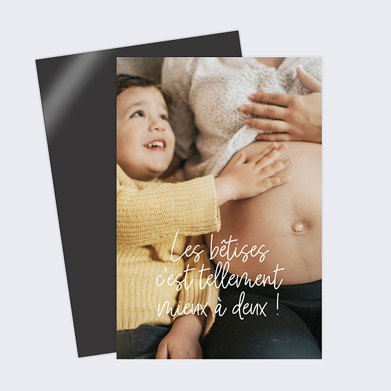 Carte annonce grossesse Protecteur