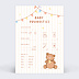 Carte annonce grossesse Carte pronostic ourson Recto