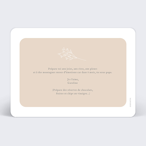 Carte Annonce Grossesse Annonce à Relier Papa