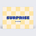 Carte Annonce Grossesse Damier jaune beurre
