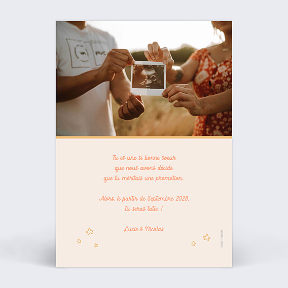 Carte Annonce Grossesse Soeurs Extraordinaires