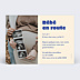 Carte Annonce Grossesse Damier ciel