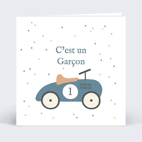 Carte Annonce Grossesse Jouet Garçon