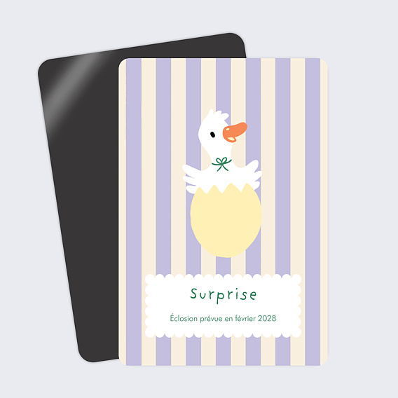 Carte annonce grossesse Œuf Surprise