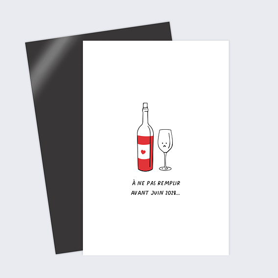 Carte Annonce Grossesse Humour Alcool