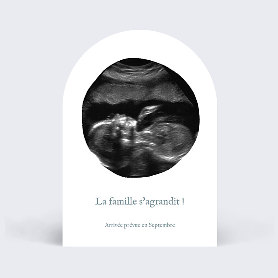 Carte Annonce Grossesse Échographie Originale