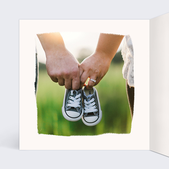 Carte annonce grossesse Dinosaure Intérieur Gauche