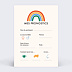 Carte annonce grossesse Carte Pronostic Arc-en-Ciel