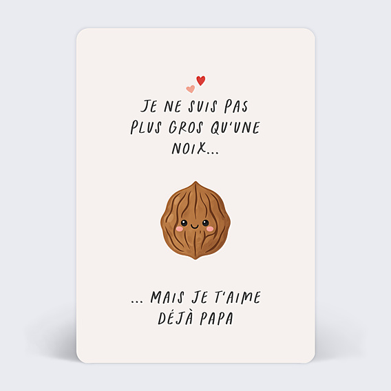 Carte Annonce Grossesse Noix