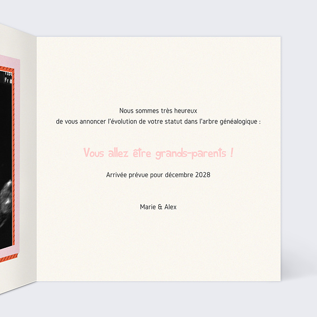 Carte Annonce Grossesse Confidences Intérieur Droit