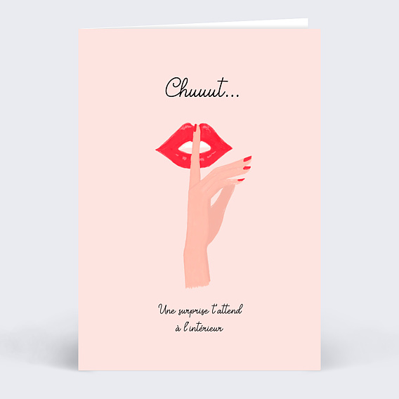 Carte annonce grossesse Surprise