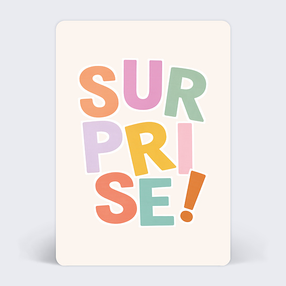 Carte annonce grossesse Une grande surprise