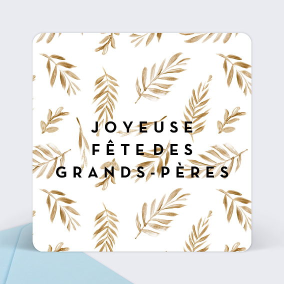 Carte fête des grands-pères Golden Jungle