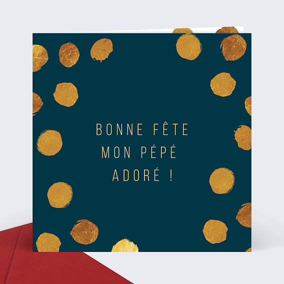 Carte fête des grands-pères Graphique Chic