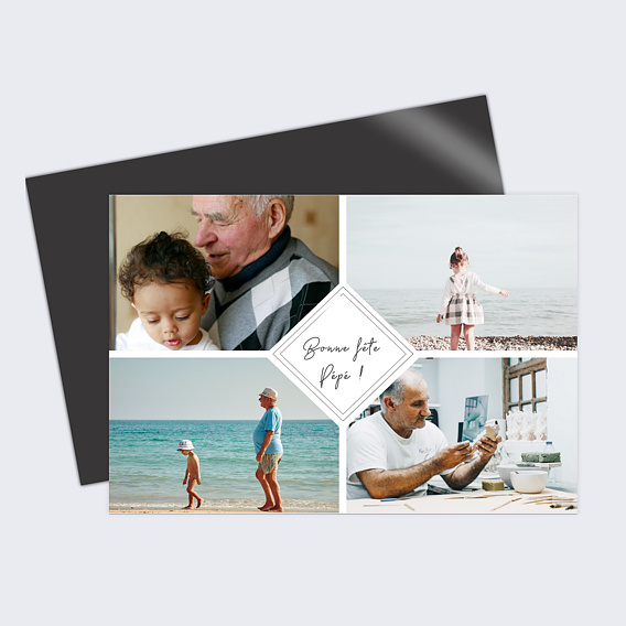 Carte fête des grands-pères Charme Classique