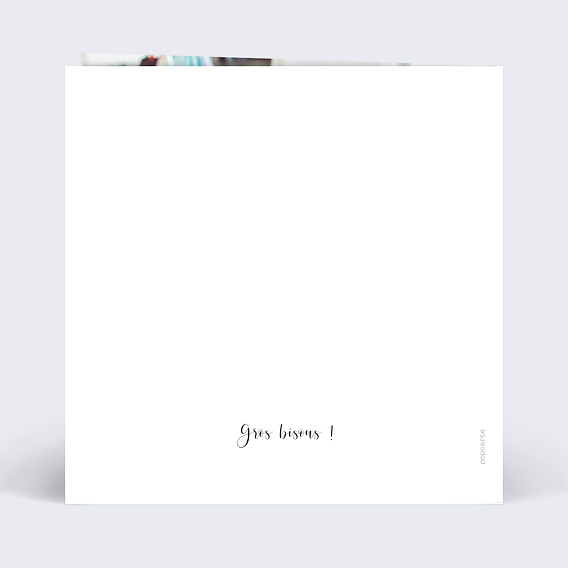 Carte fête des grands-pères Calligraphie Oui Verso