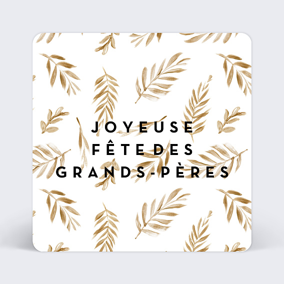 Carte Fête des Grands-Pères Golden Jungle