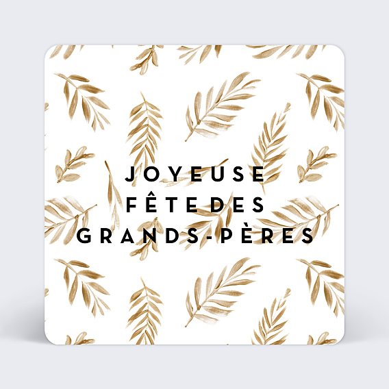 Carte fête des grands-pères Golden Jungle