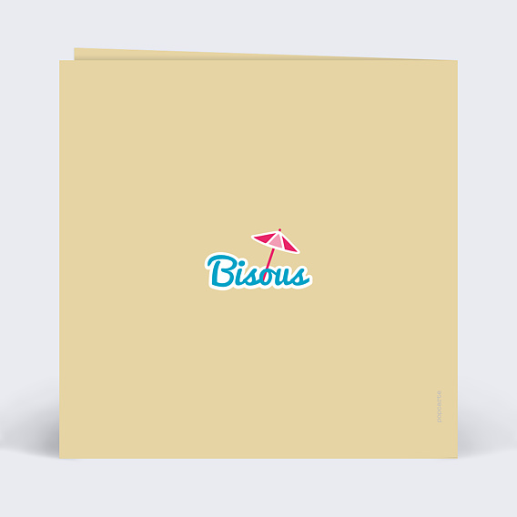 Carte fête des grands-pères Jolie Typographie Verso