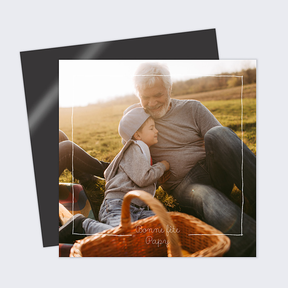 Carte fête des grands-pères Crayon