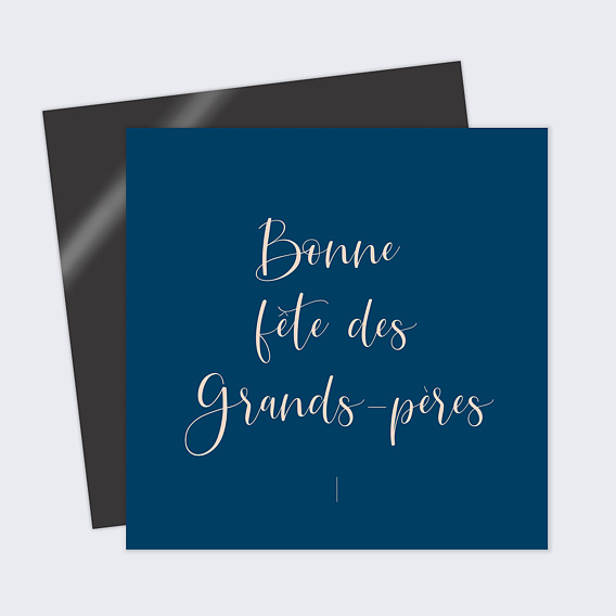 Carte fête des grands-pères Velours