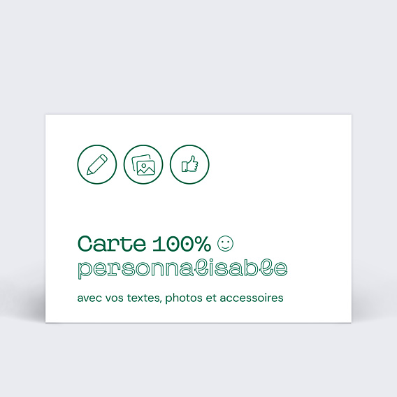 Carte Fête des Grands-Pères Modèle 100% Personnalisable