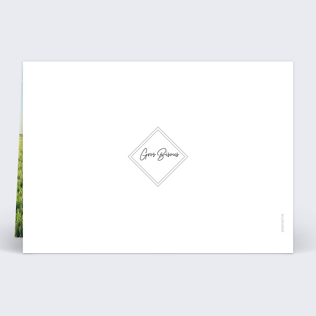 Carte Fête des Grands-Pères Charme Classique Verso