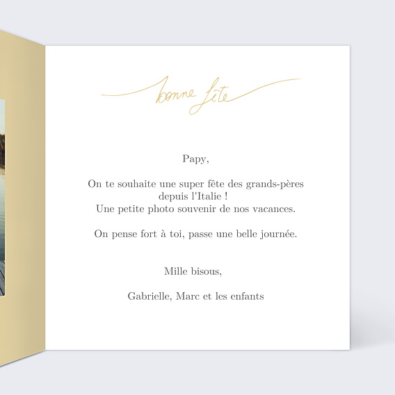 Fête des Grands Pères Jolie Typographie
