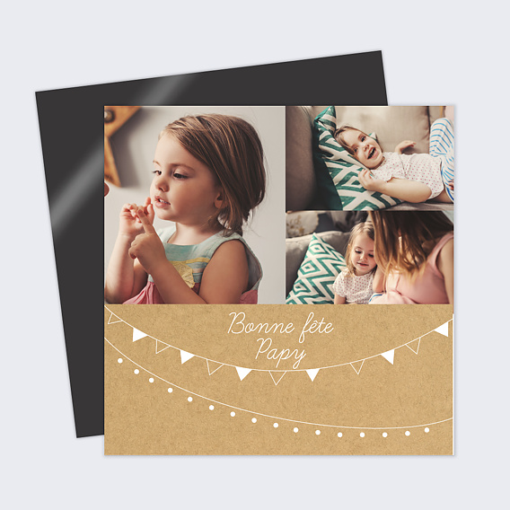 Carte fête des grands-pères Bucolique