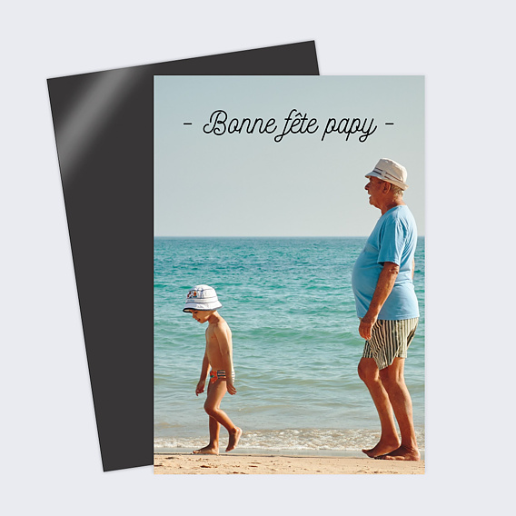 Carte fête des grands-pères Tirets Noirs