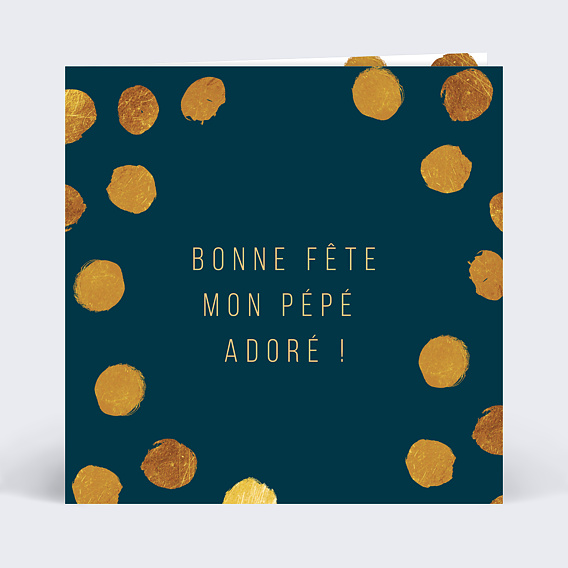 Carte Fête des Grands-Pères Graphique Chic