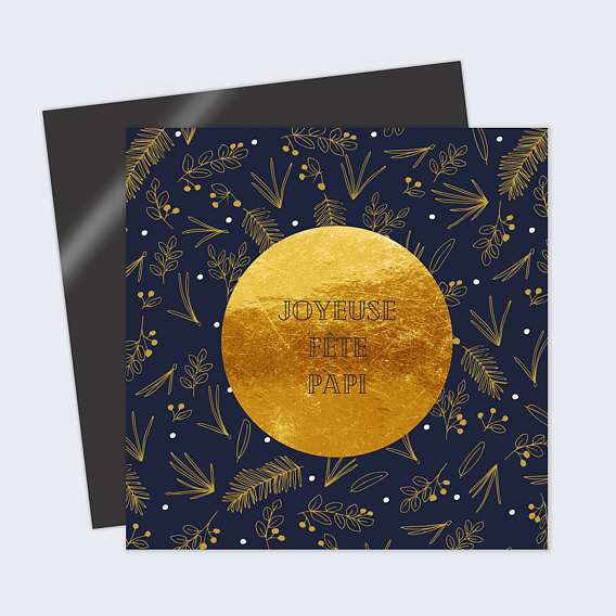 Carte fête des grands-pères Champêtre