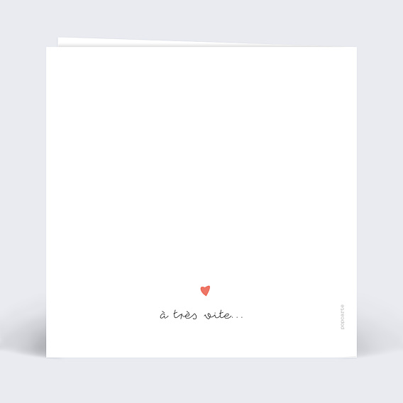 Carte fête des mères Livraison de Bisous Verso