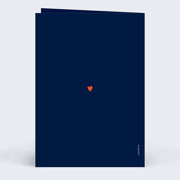 Carte Fête des Mères Près du coeur Verso