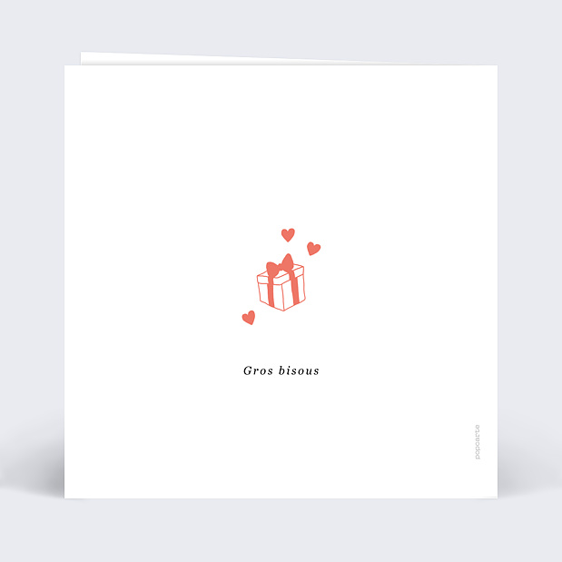 Carte Fête des Mères Joyeuse Fête Maman Verso