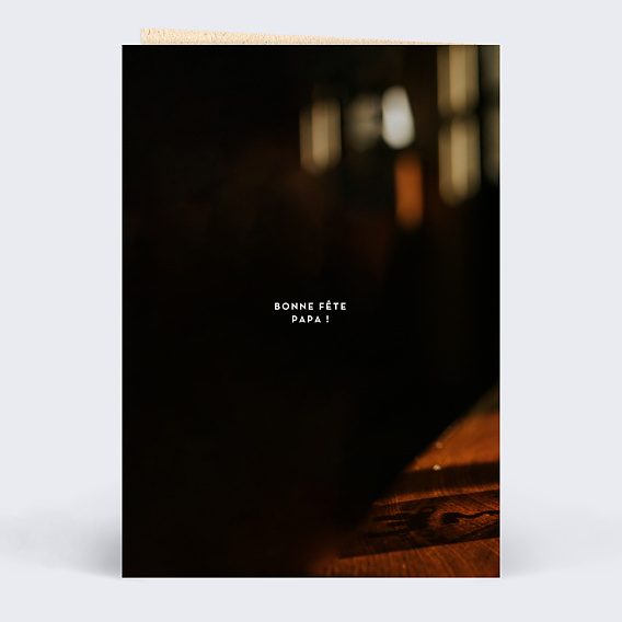 Carte fête des pères Bière Pression Verso