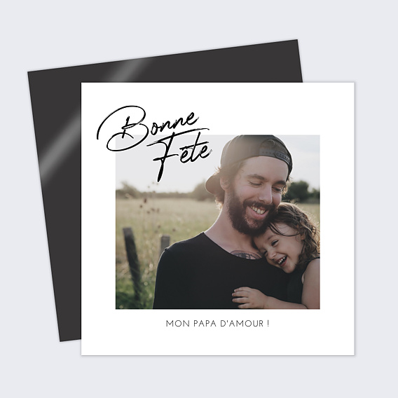 Carte fête des pères Signature