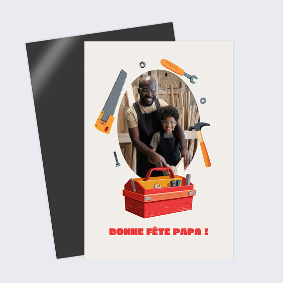 Carte fête des pères Papa bricoleur