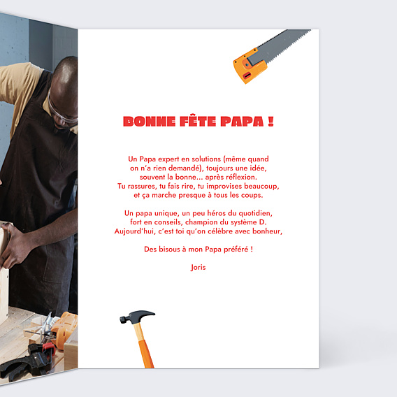 Fête des Pères Papa bricoleur
