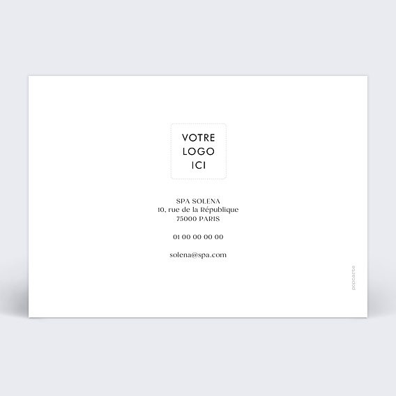 Carte cadeau Bon cadeau Verso