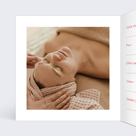 Carte cadeau Beau cadeau Intérieur Gauche