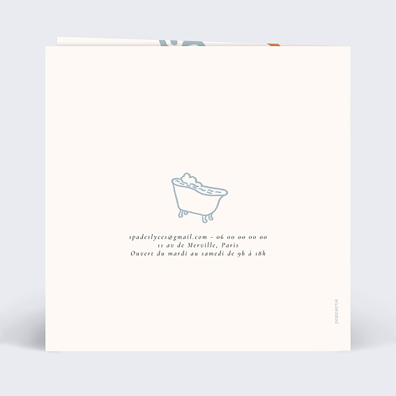 Carte cadeau Cadeau spa Verso