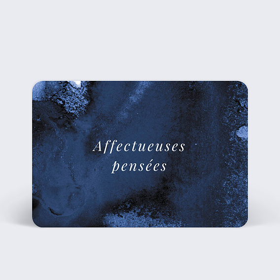 Carte de condoléances Abîme