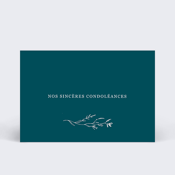 Carte de condoléances Brindilles