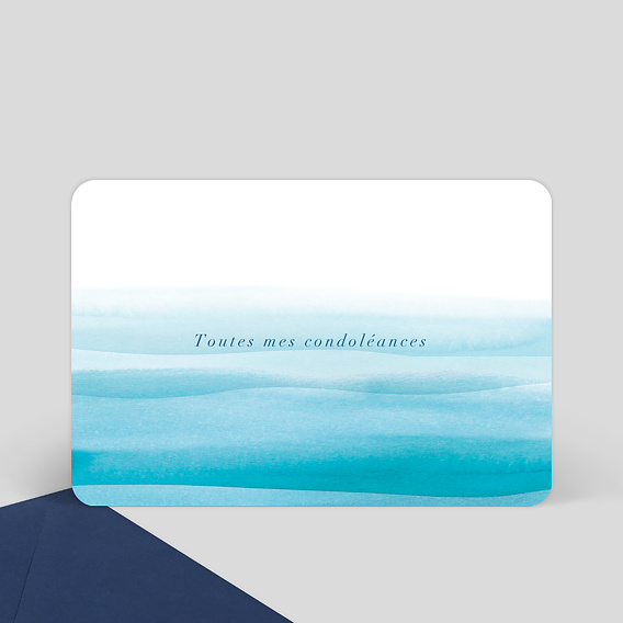 Carte de condoléances Indigo