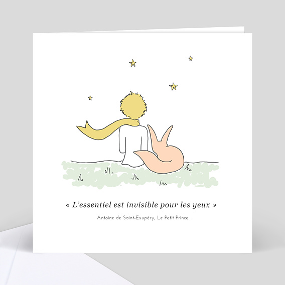 Carte de Condoléances Le Jeune Prince