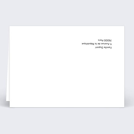 Carte de Condoléances Typographie Moderne